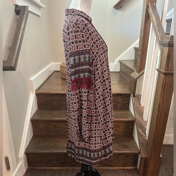 Meghan Los Angeles Boho Relaxed Tunic Dress Size Small - Picture 4 of 11